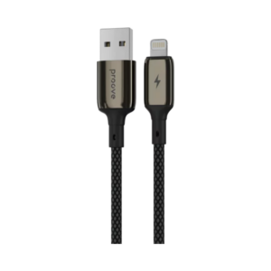 Кабель Proove Dense Metal USB/Lightning (2.4A, 1m), Black (CCDM20001101)