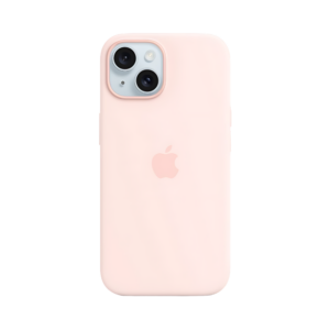 Чохол для iPhone 15 Silicone Case with MagSafe Light Pink